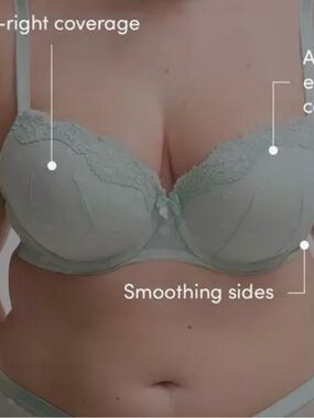 torrid Lace-Trim Underwire Bra in Sage